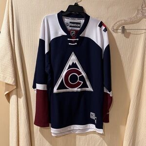 Colorado Avalanche Official Licensed Blank Hockey Jersey by Reebok.